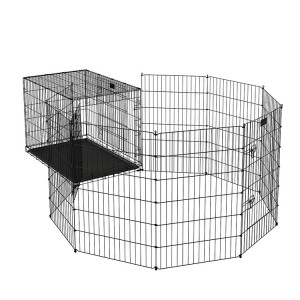 Adjustable Portable Barrier Exercise Dog Pen (4)